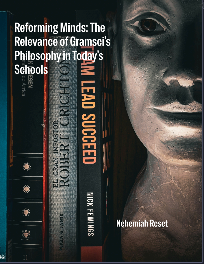Antonio Gramci Book cover showing a row of books beside a sculpted face; title 'Reforming Minds