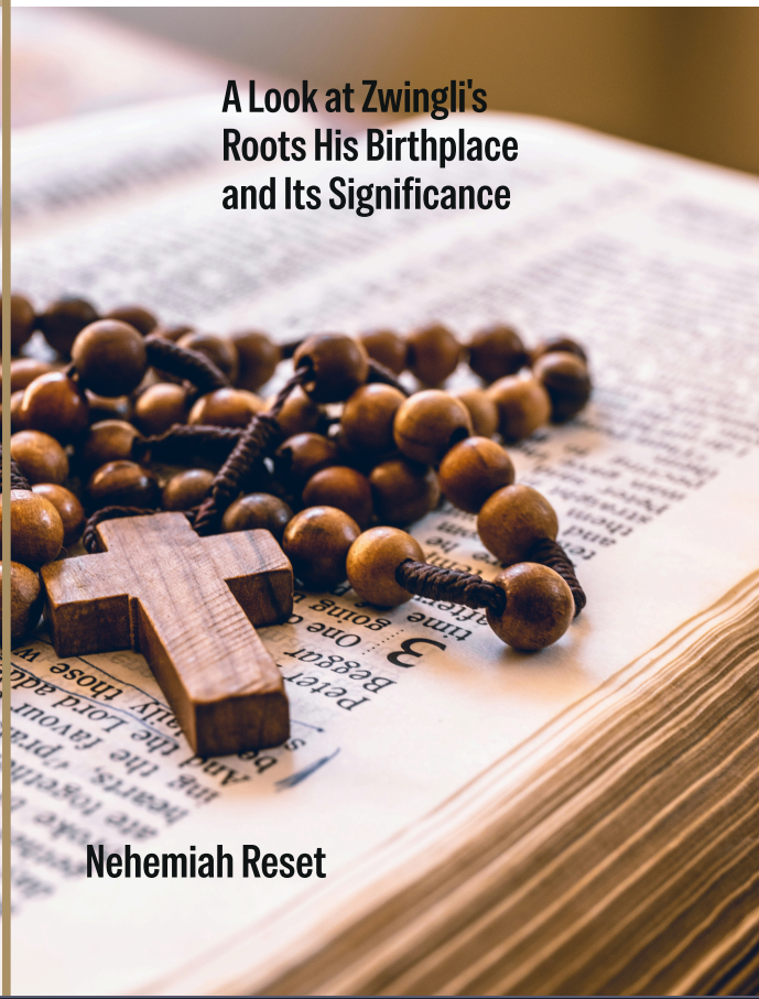 Wooden rosary with a cross resting on an open Bible