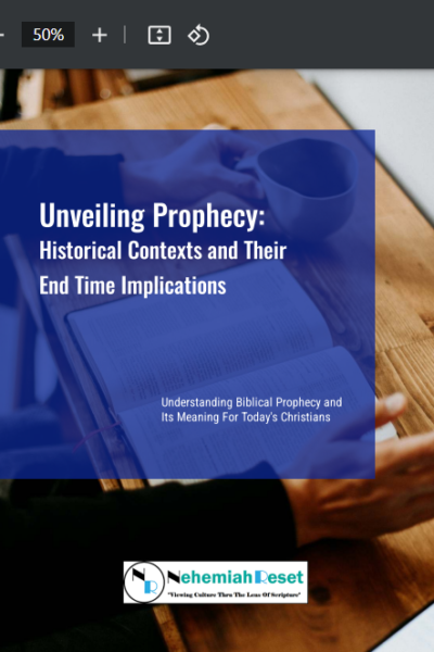 Book cover for 'Unveiling Prophecy